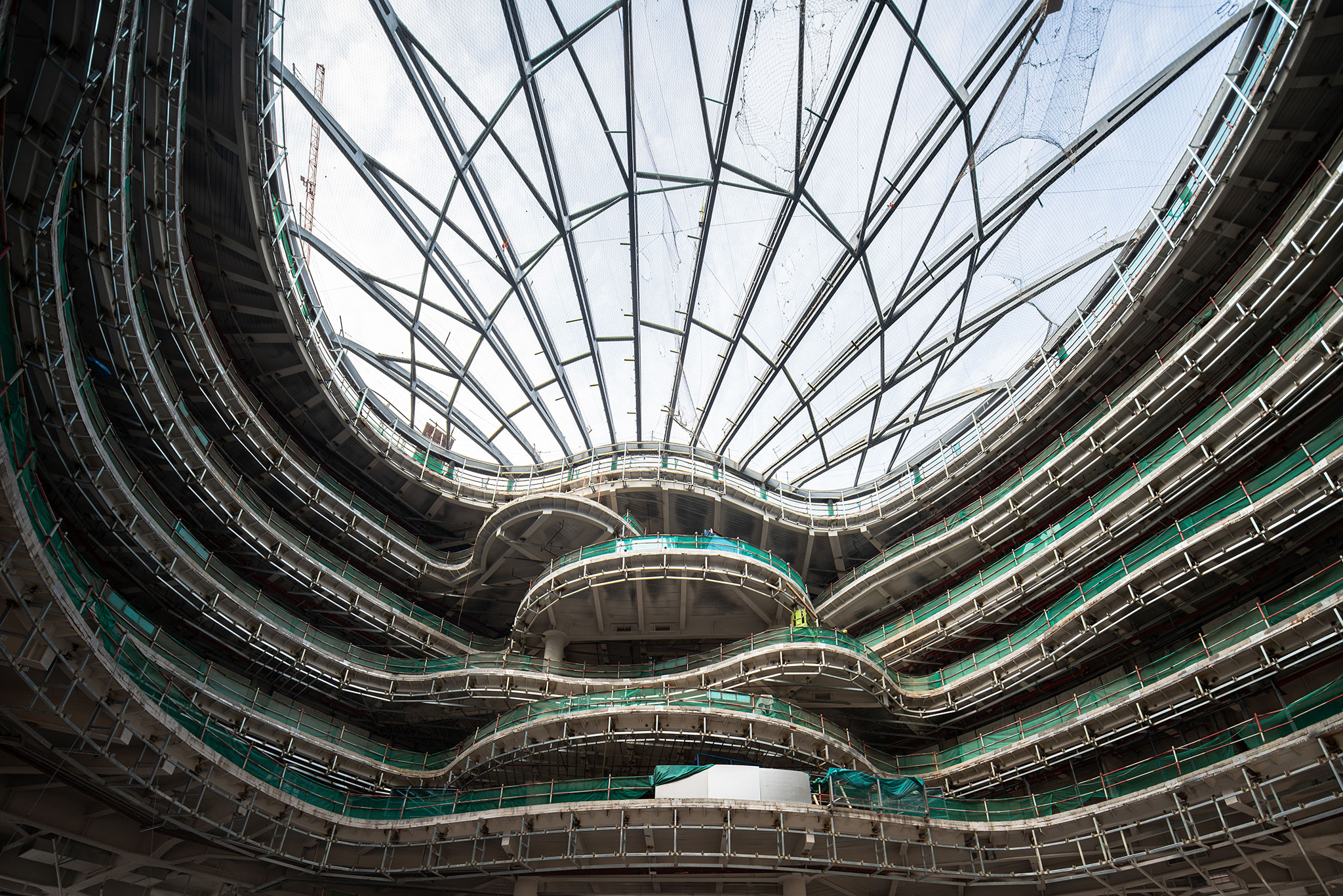   Under Construction The Tencent's Headquarters by Ma Yansong / MAD. Photograph by Ma Yansong / MAD