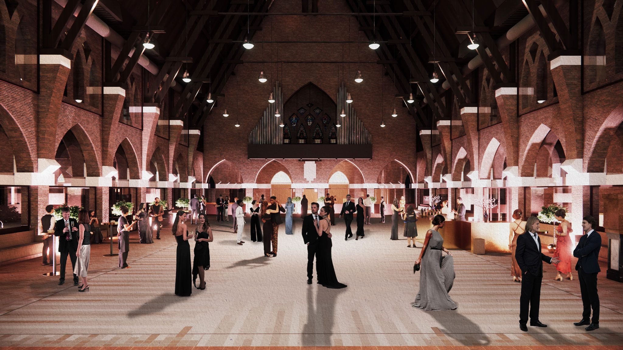 Rendering. New public swimming pool in Heerlen by MVRDV and Zecc 