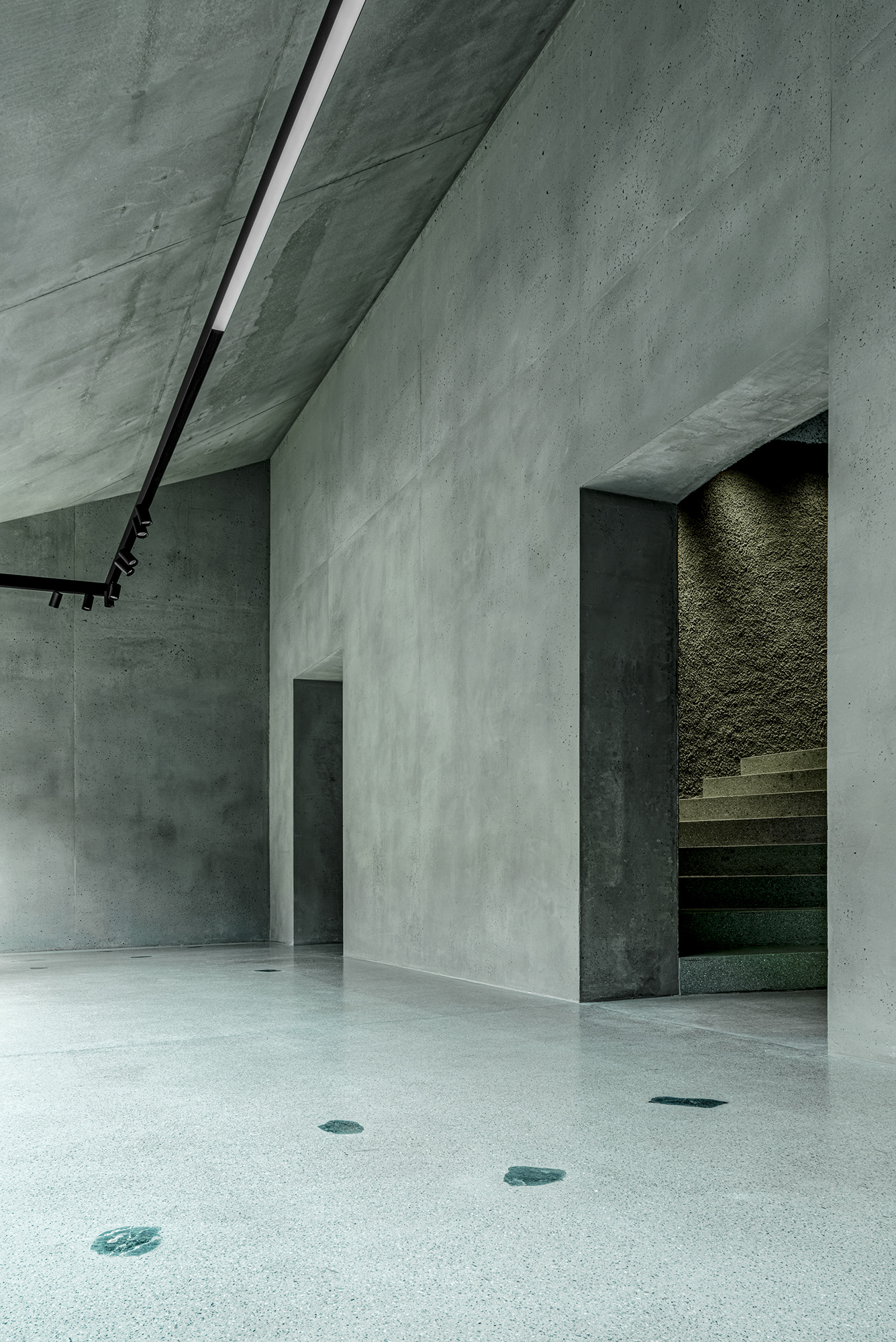 Beton Eisack Headquarters Renovation by Pedevilla Architects. Photograph by Gustav Willeit.