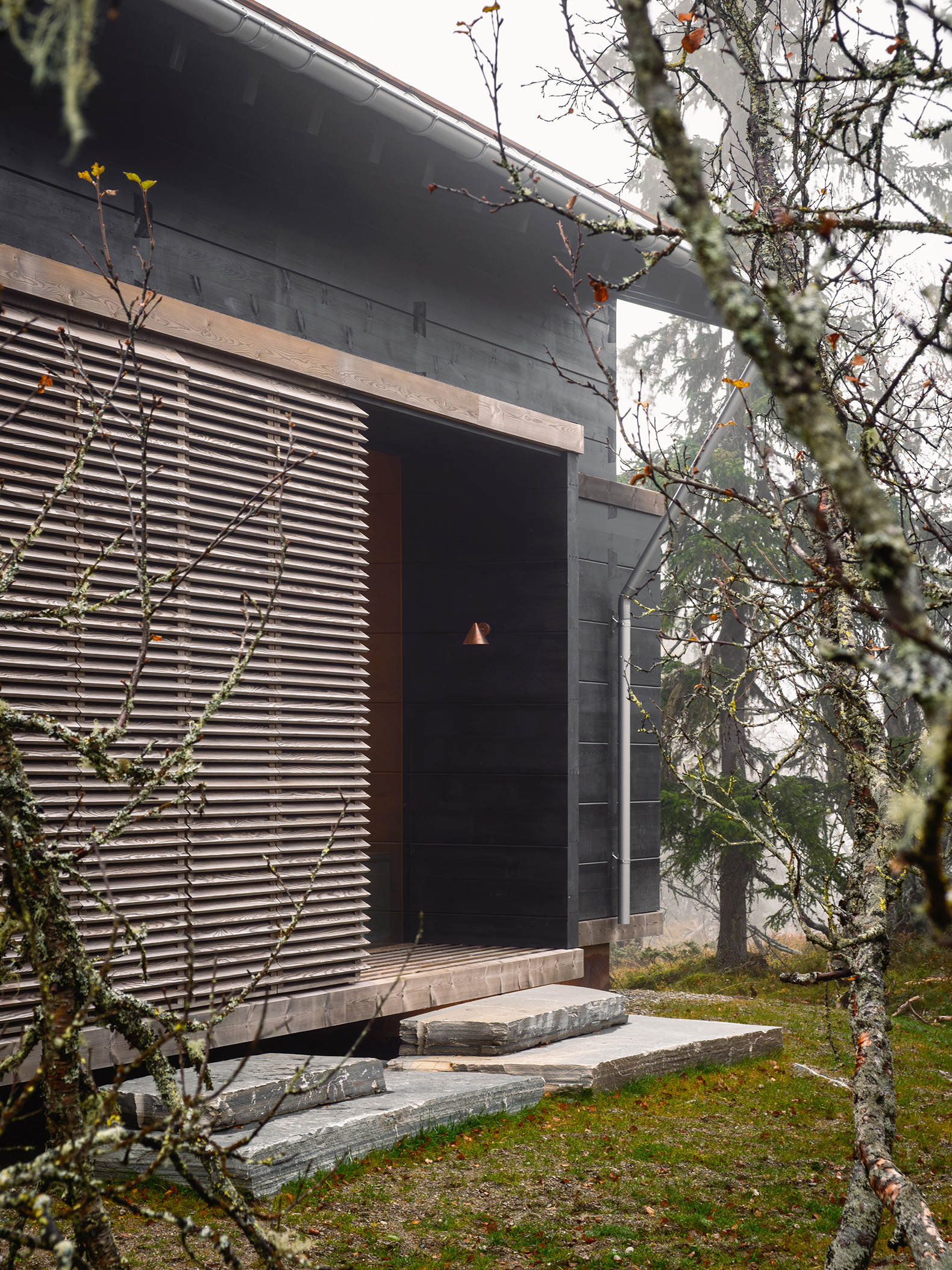 "Cabin 3PR - Tre │ på │ rad" by R21 Arkitekter. Photograph by Ruben Ratkusic.