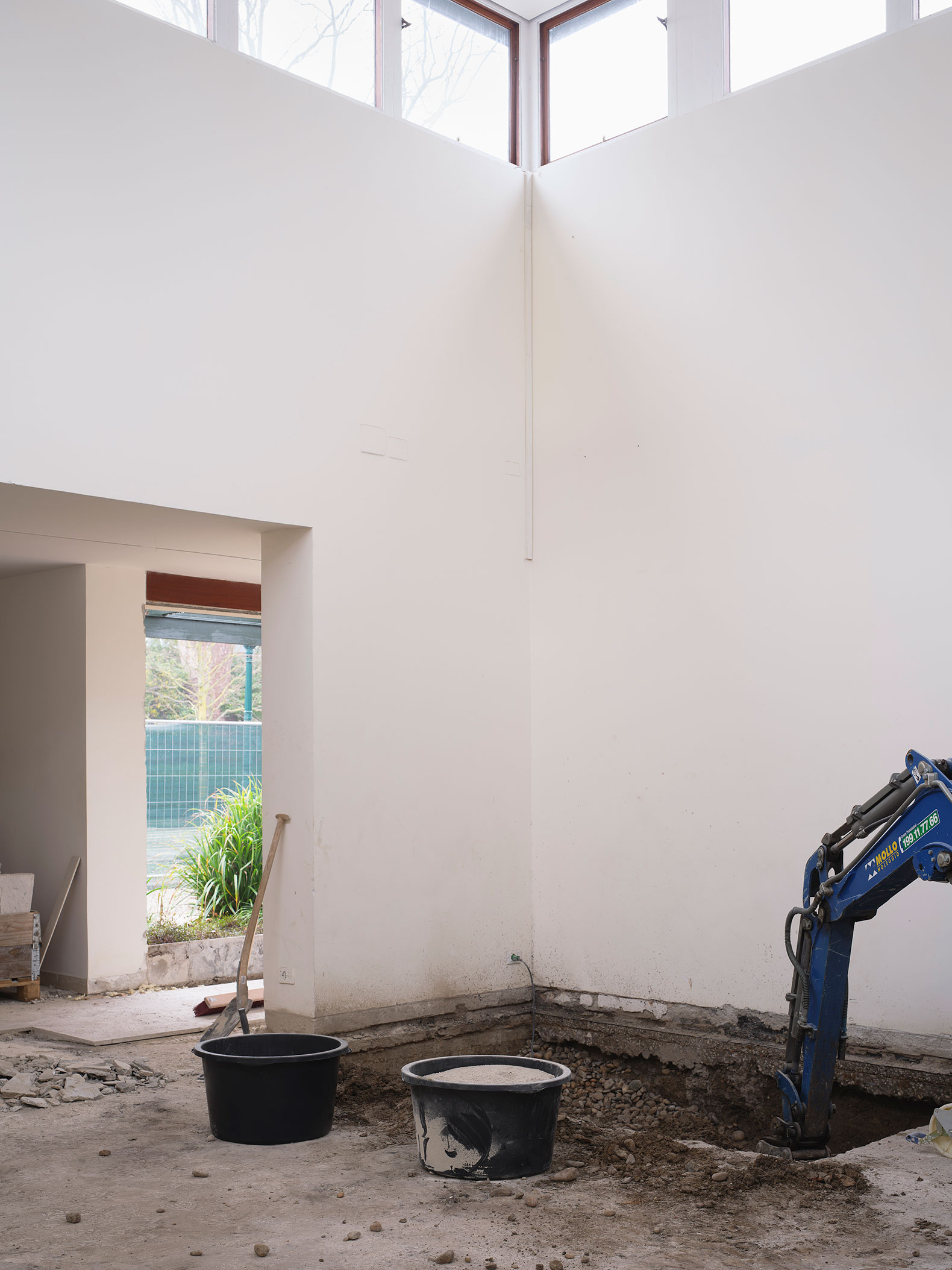 The Danish Pavilion as a Construction Site by Søren Pihlmann. Photograph by Hampus Berndtson.