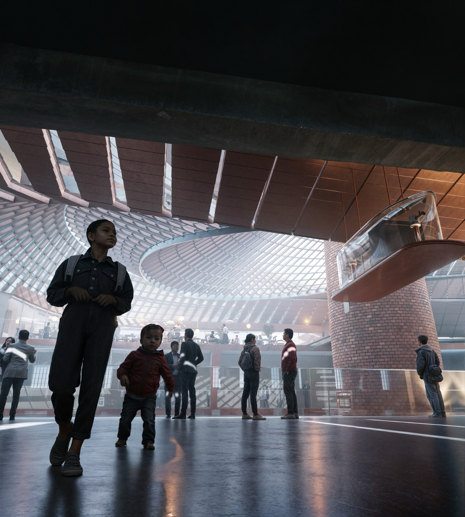 Nikola Tesla Museum by Zaha Hadid Architects + Bureau Cube Partners. Rendering by Norviska.