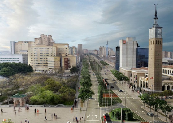 Visualización © sbda +Tranvías de Zaragoza. Por Aldayjover Arquitectura y Paisaje