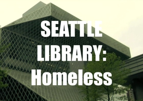  "Seattle Library: Homeless Man Interview chips". By Tomas Koolhaasrary: Homeless Man Interview chips". Por Tomas Koolhaas