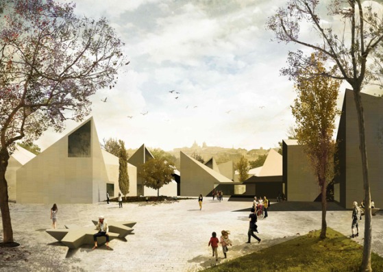 Rendering. TOLETUM VISIGODO. Museum, by Mansilla y Tuñon