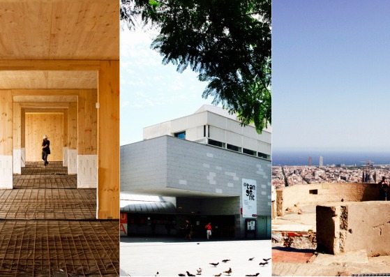 Collage de los proyectos seleccionados. «Barcelona, arquitectura de una ciudad»