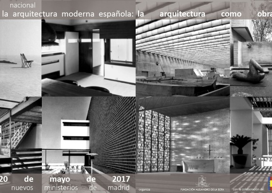 Poster of the IV Congress Pioneers of Modern Spanish Architecture. Image courtesy of the Alejandro de la Sota Foundation