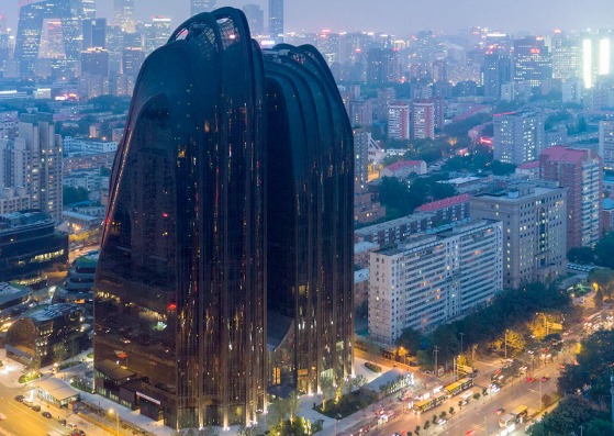 Chaoyang Park Plaza in Beijing by MAD Architects. Photograph © Iwan Baan