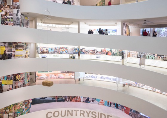 Countryside, The Future, exposición en el Guggenheim de Nueva York. Fotografía por Laurian Ghinitoiu / AMO  Countryside, The Future, exposición en el Guggenheim de Nueva York. Fotografía por Laurian Ghinitoiu / AMO