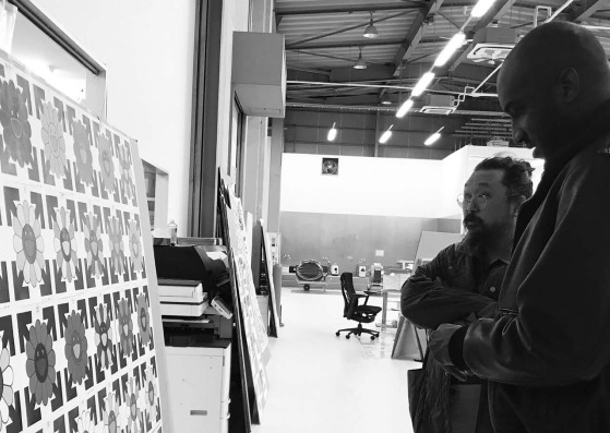 Virgil Abloh y Takashi Murakami Fotografía: Hanna García Fleer Virgil Abloh y Takashi Murakami Fotografía: Hanna García Fleer