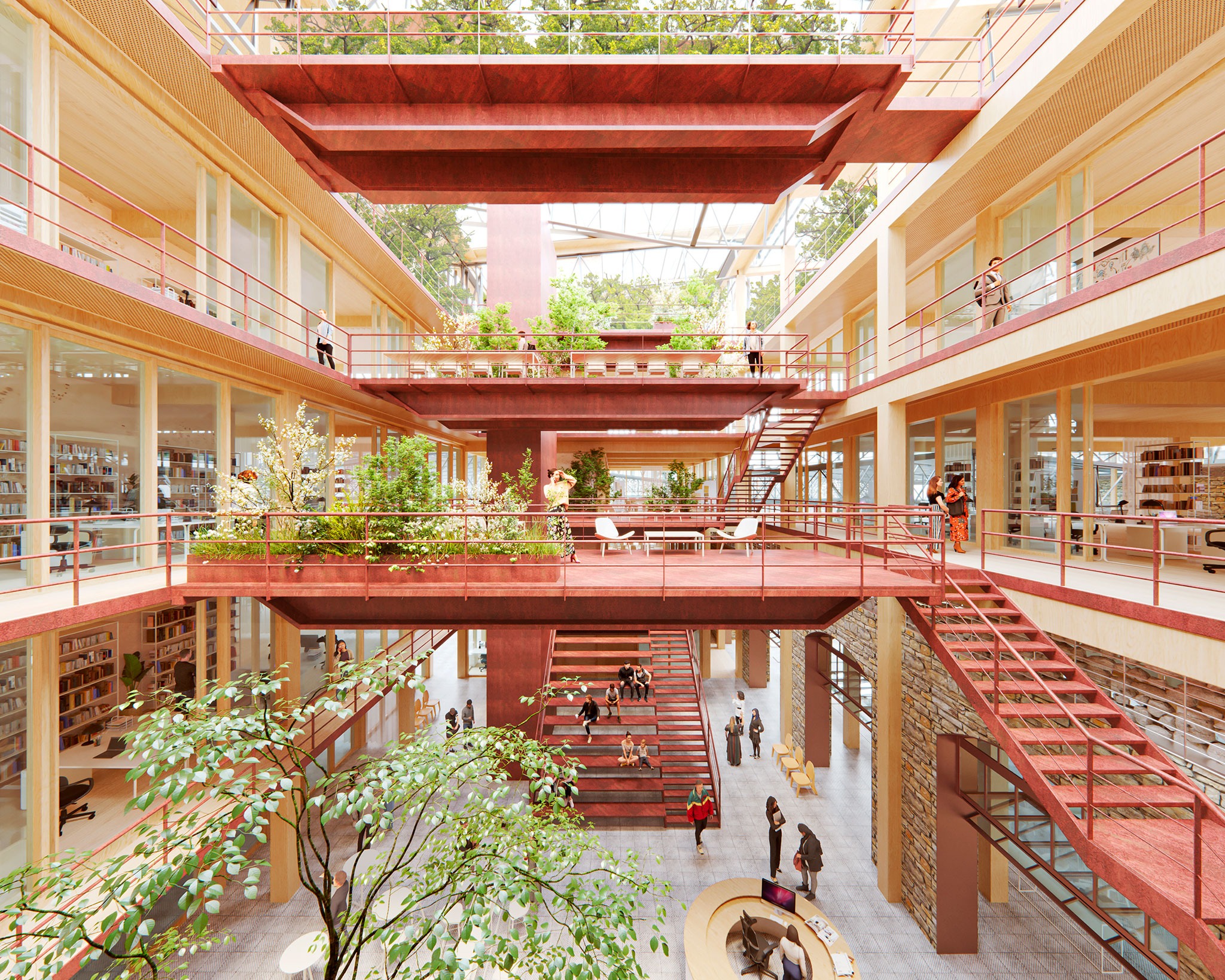 Visualización. Transformación integral de la antigua fábrica de acero de Tallin en un nuevo distrito urbano por Cobe. Visualización. Transformación integral de la antigua fábrica de acero de Tallin en un nuevo distrito urbano por Cobe.