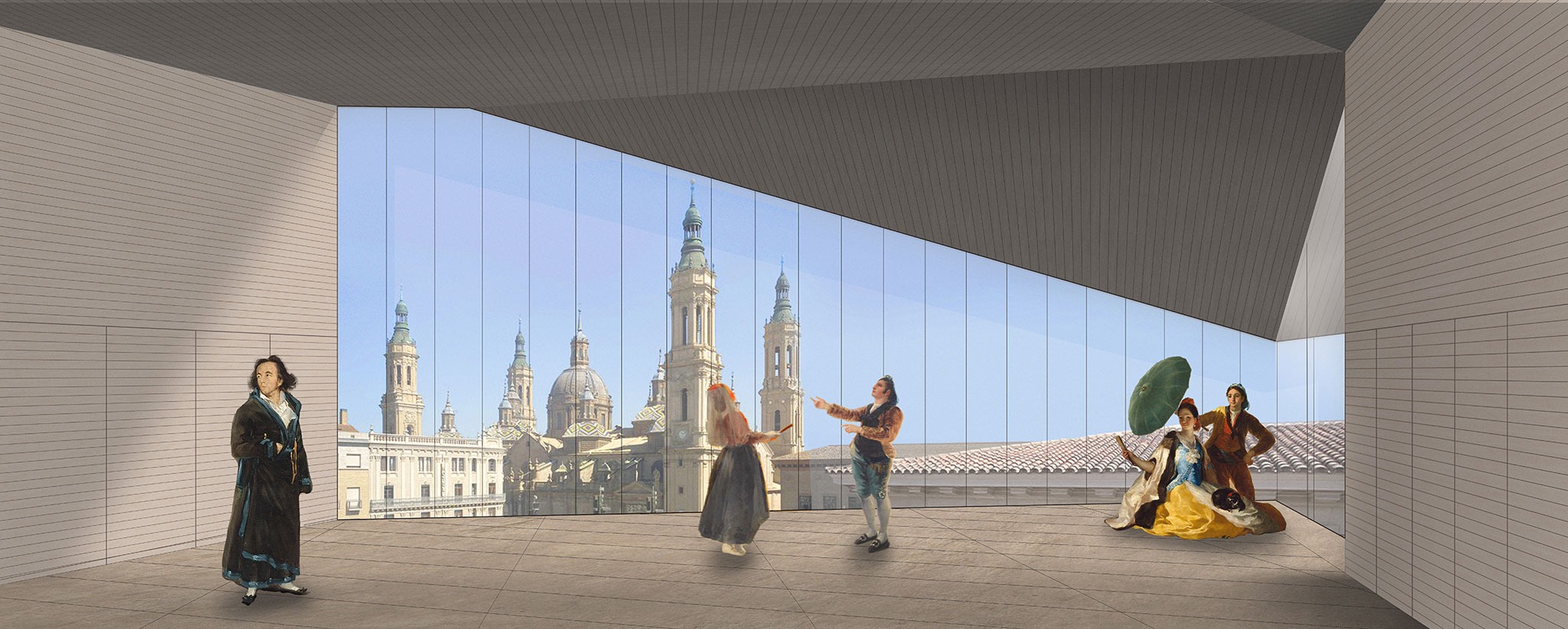 Visualización. Ampliación y reforma del Museo Goya por Sebastián Arquitectos.