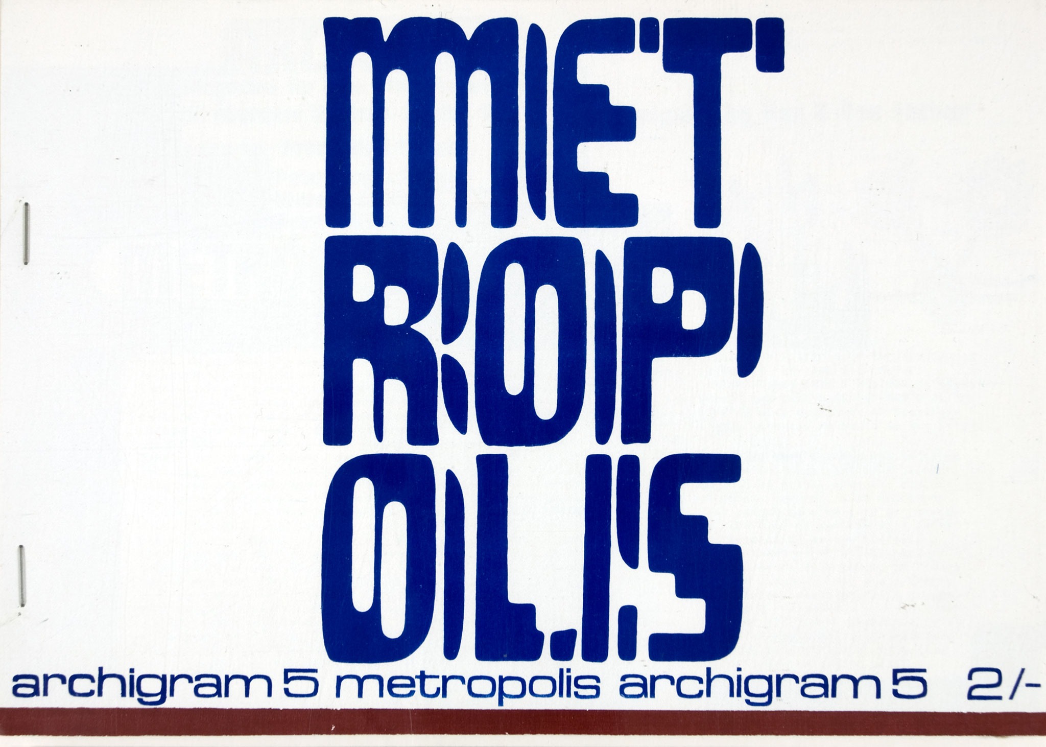 Archivo Portada Archigram 5. Archivo Portada Archigram 5.