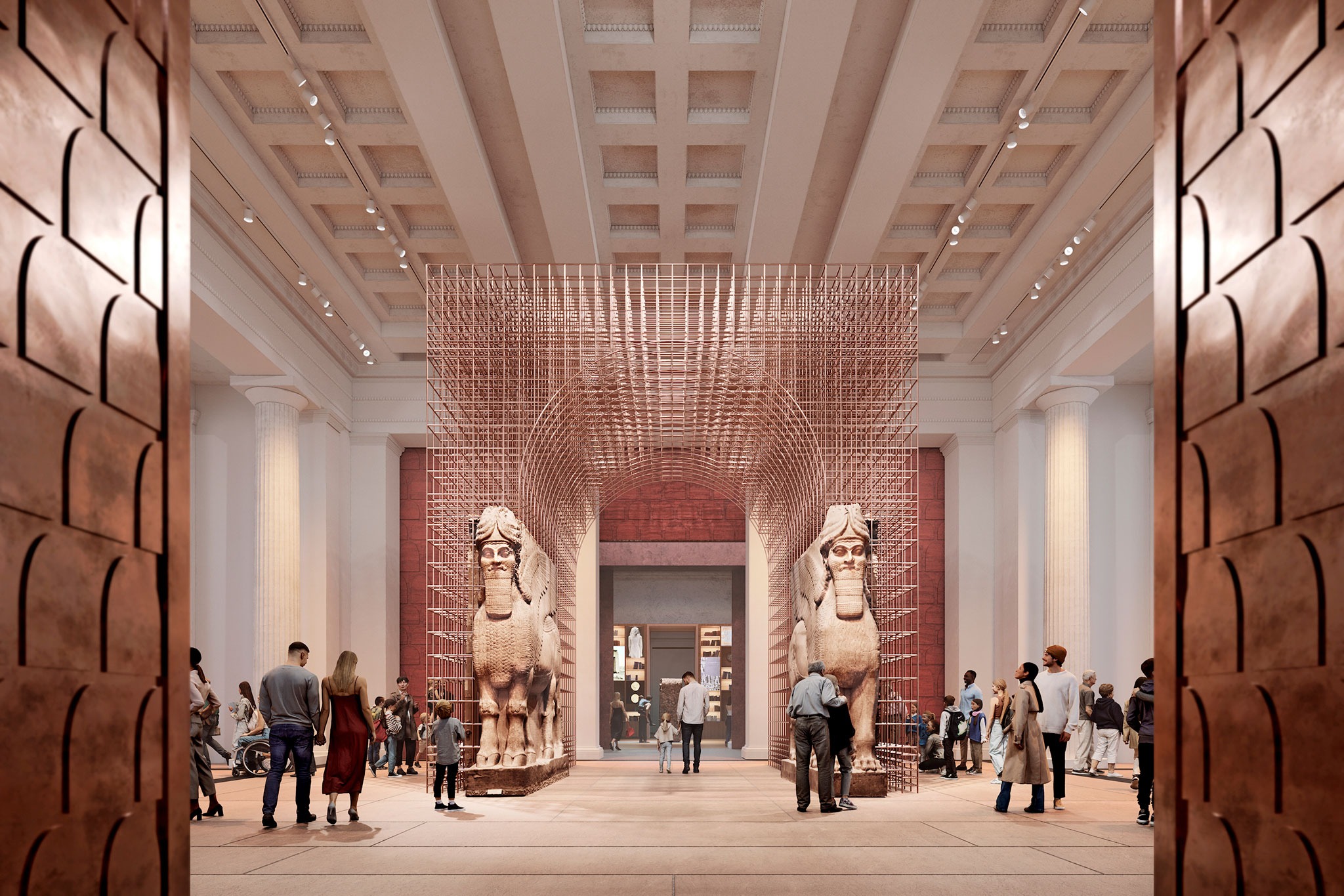 British Museum's Western Range renovation by Lina Ghotmeh Architecture. Photograph courtesy by The British Museum.