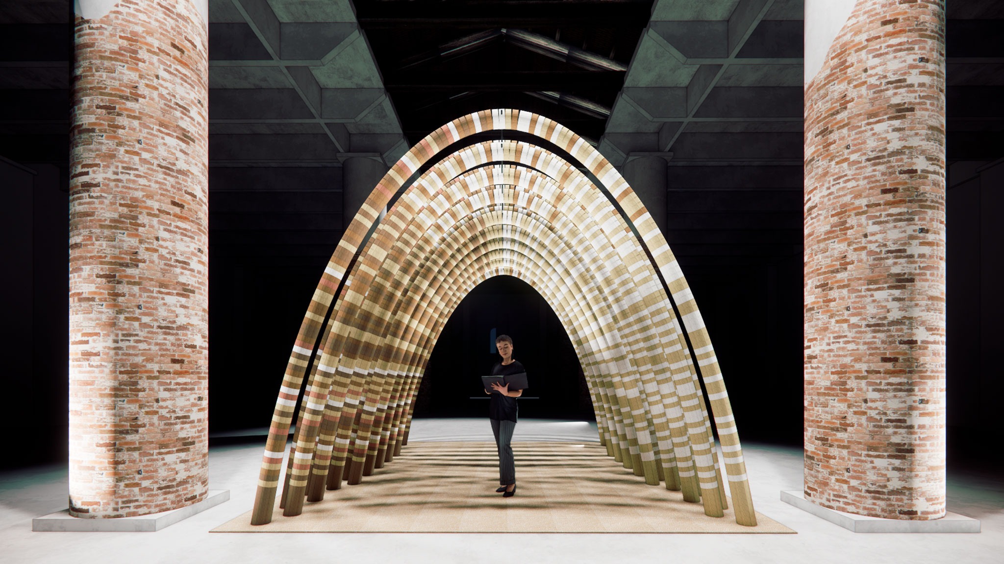 Elephant Chapel. Visualización cortesía por La Biennale di Venezia.