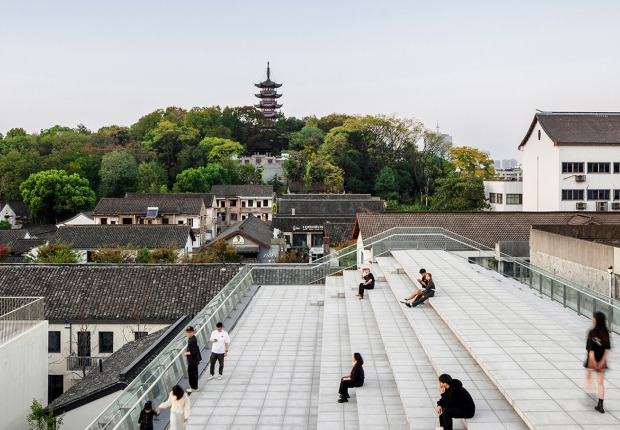 Surroundings renovation Dazhou Atelier: Sky Plaza and Secret Garden by SpActrum. Photograph by Su Shengliang