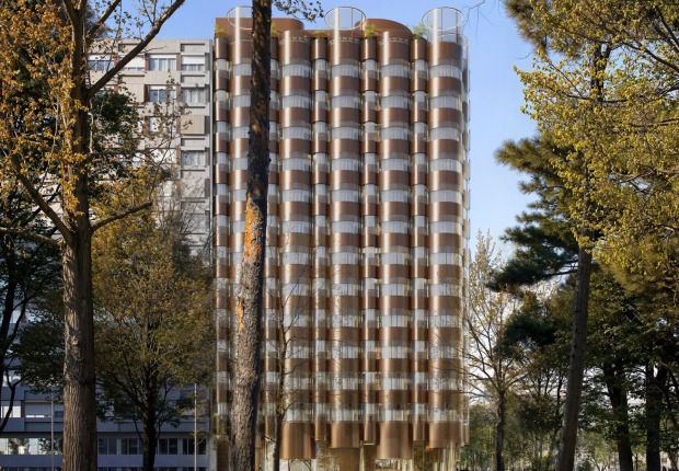 Visualización. Hotel General Perón 27 por BIG. Imagen cortesía de Ibervalles Socimi Visualización. Hotel General Perón 27 por BIG. Imagen cortesía de Ibervalles Socimi