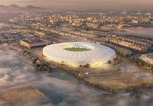 The Cloud, Gran Canaria Stadium by L35 Architects and Estudio 0710. Rendering by L35 Architects  The Cloud, Gran Canaria Stadium by L35 Architects and Estudio 0710. Rendering by L35 Architects