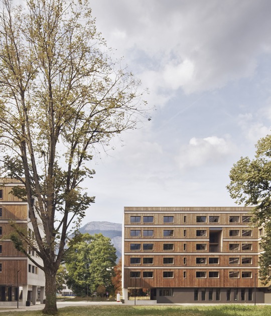 Joséphine Baker Student Residence by Ateliers A+ and Atelier Métis. Photograph by Camille Gharbites Joséphine Baker por Ateliers A+ y Atelier Métis. Fotografía por Camille Gharbi Joséphine Baker Student Residence by Ateliers A+ and Atelier Métis. Photograph by Camille Gharbi