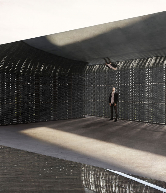 Serpentine Pavilion 2018 Designed by Frida Escobedo, Taller de Arquitectura, Design Rendering, Interior View © Frida Escobedo, Taller de Arquitectura, Renderings by Atmósfera Serpentine Pavilion 2018 Designed by Frida Escobedo, Taller de Arquitectura, Design Rendering, Interior View © Frida Escobedo, Taller de Arquitectura, Renderings by Atmósfera