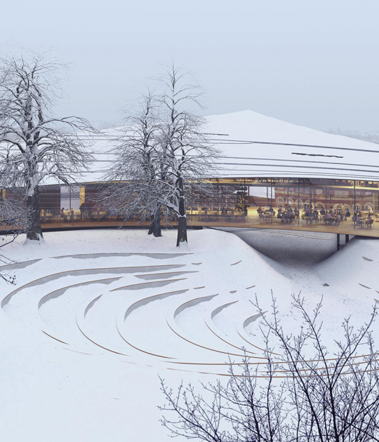 New Ibsen Library by Kengo Kuma & Associates and Mad Arkitekter. Rendering by MIR New Ibsen Library by Kengo Kuma & Associates and Mad Arkitekter. Rendering by MIR
