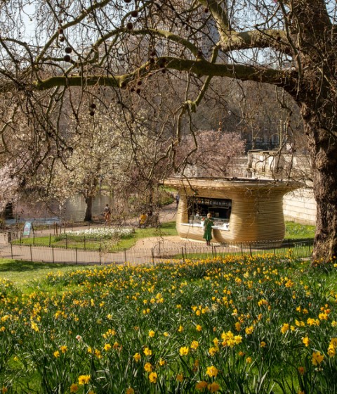 The Royal Parks Kiosks. Royal Parks Fleet by Mizzi Studio. Photograph by Luke Hayes.