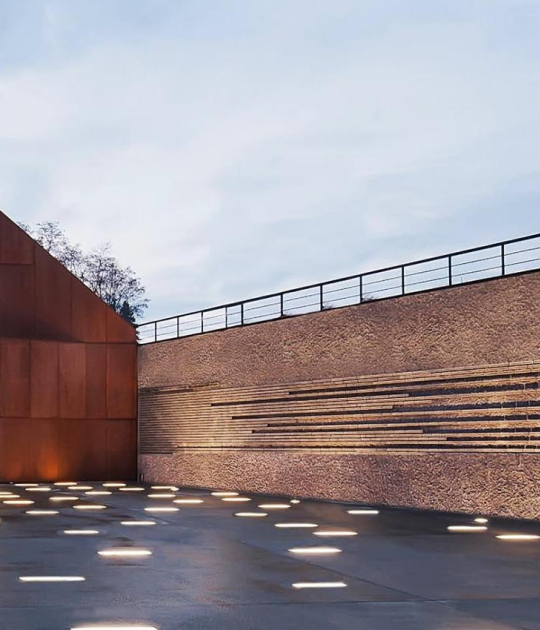 Outside view of the Ulma Family Museum by Nizio Design International. Image courtesy of Nizio Design International Outside view of the Ulma Family Museum by Nizio Design International. Image courtesy of Nizio Design International