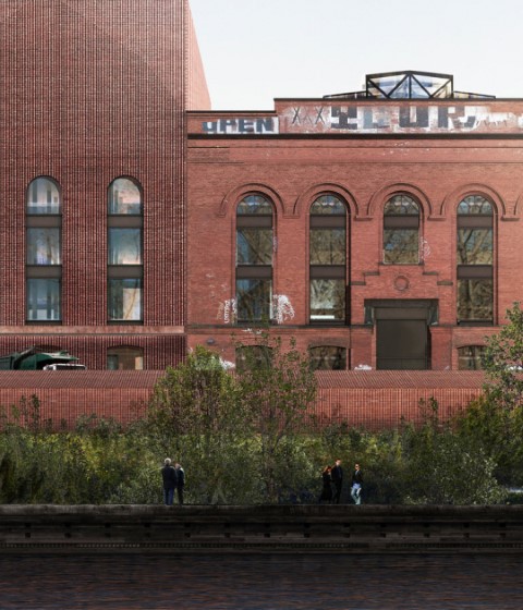 A rendering of the building in Gowanus, Brooklyn. Image courtesy of Herzog & de Meuron A rendering of the building in Gowanus, Brooklyn. Image courtesy of Herzog & de Meuron