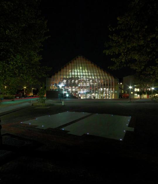 View from street. Photography by Jeroen Musch and Jonas Klok (MVRDV). Courtesy of MVRDV View from street. Photography by Jeroen Musch and Jonas Klok (MVRDV). Courtesy of MVRDV