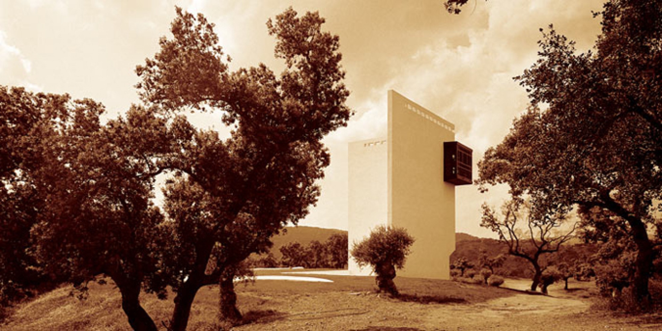 Exterior. Casa de Retiro Espiritual, Sevilla, España, 1978. Emilio Ambasz. Fotografía © Michele Alassio.