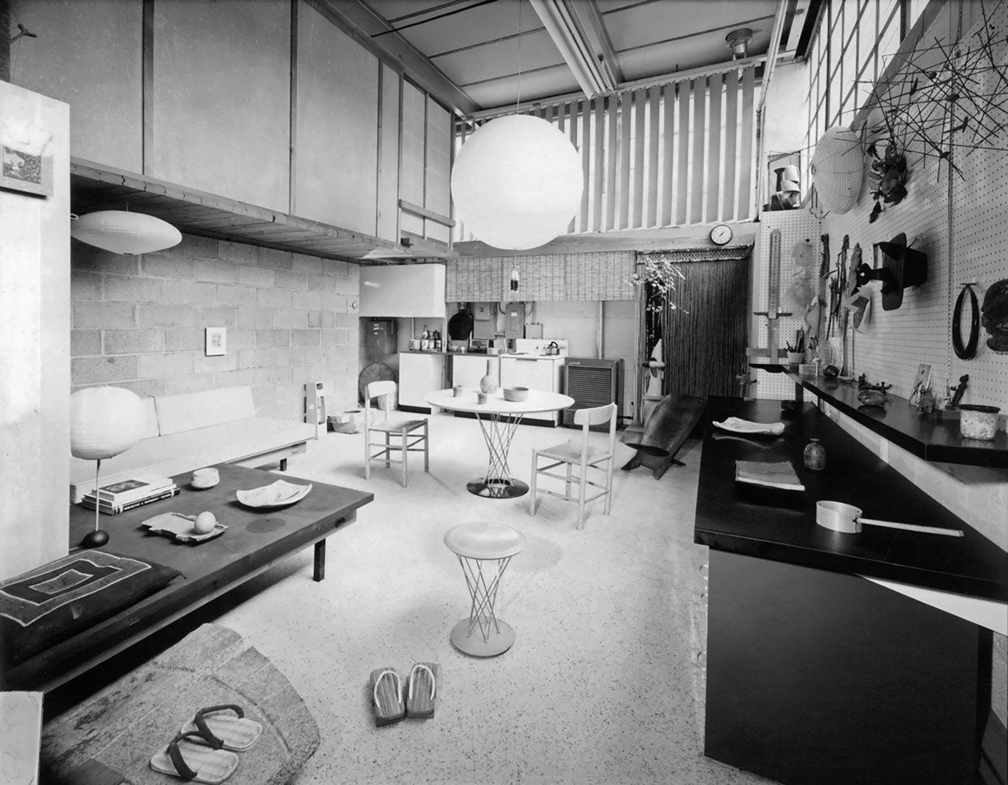 Isamu Noguchi’s 10th Street studio (kitchen), Long Island City, c. 1960s. The Noguchi Museum Archive. ©The Isamu Noguchi Foundation and Garden Museum, New York / Artists Rights Society (ARS).