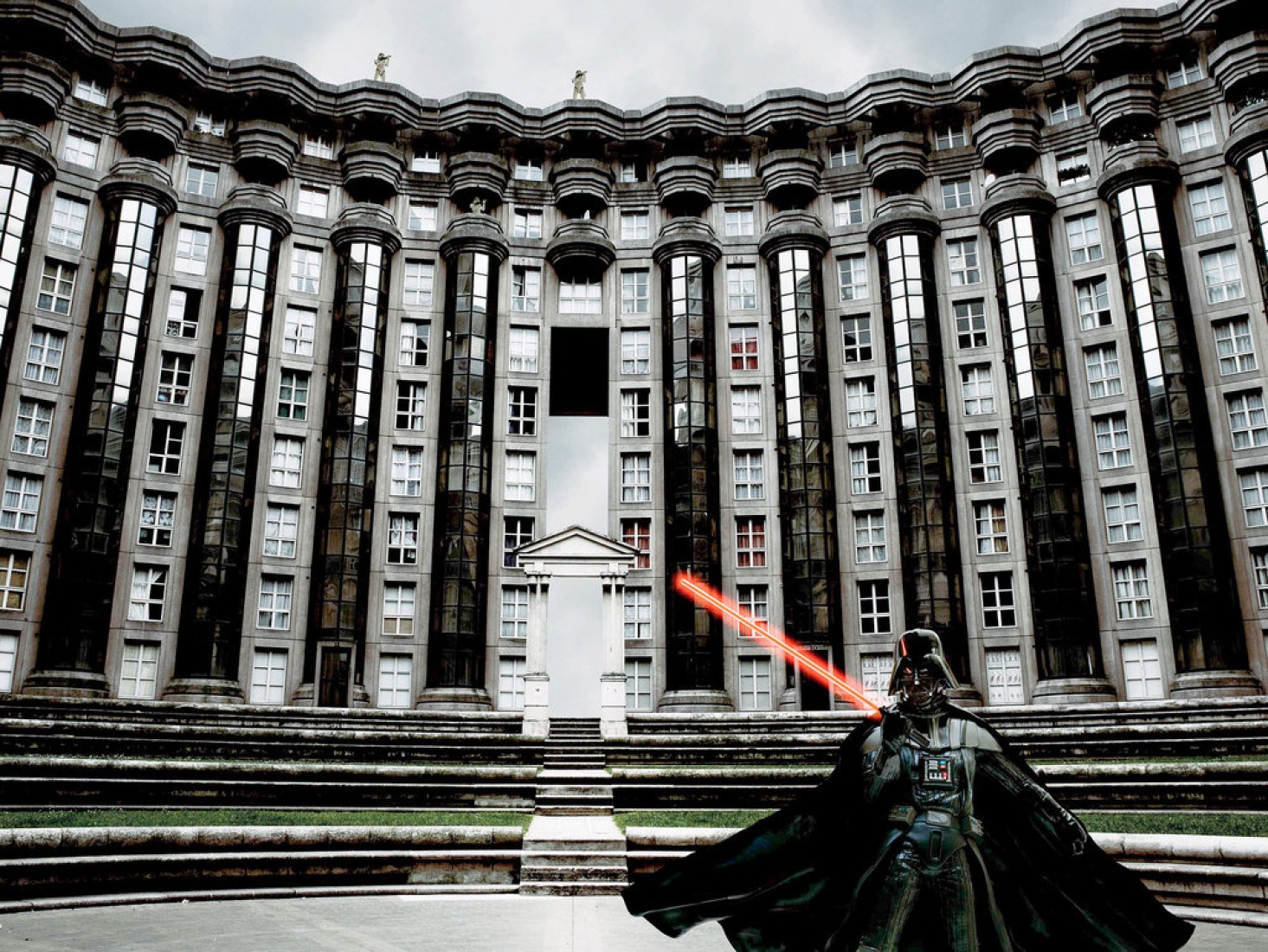 “Darth Vader, París, 2005”. Fotografía © Cedric Delsaux/3D Droids: Pierrick Guenneugues.