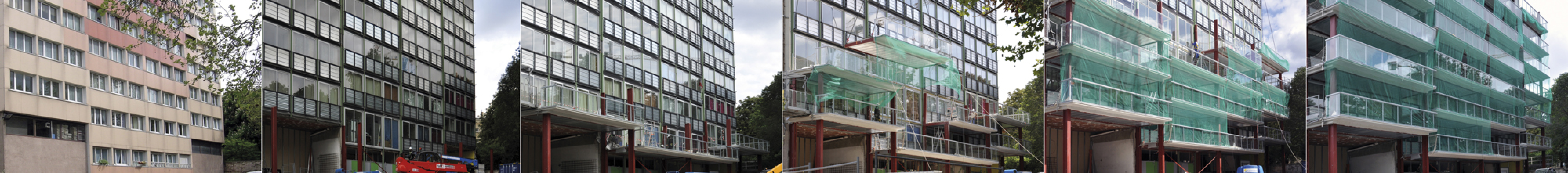 Transformation of Housing Block - Paris 17°, Tour Bois le Prêtre - Druot, Lacaton & Vassal/photographer: Frédéric Druot.