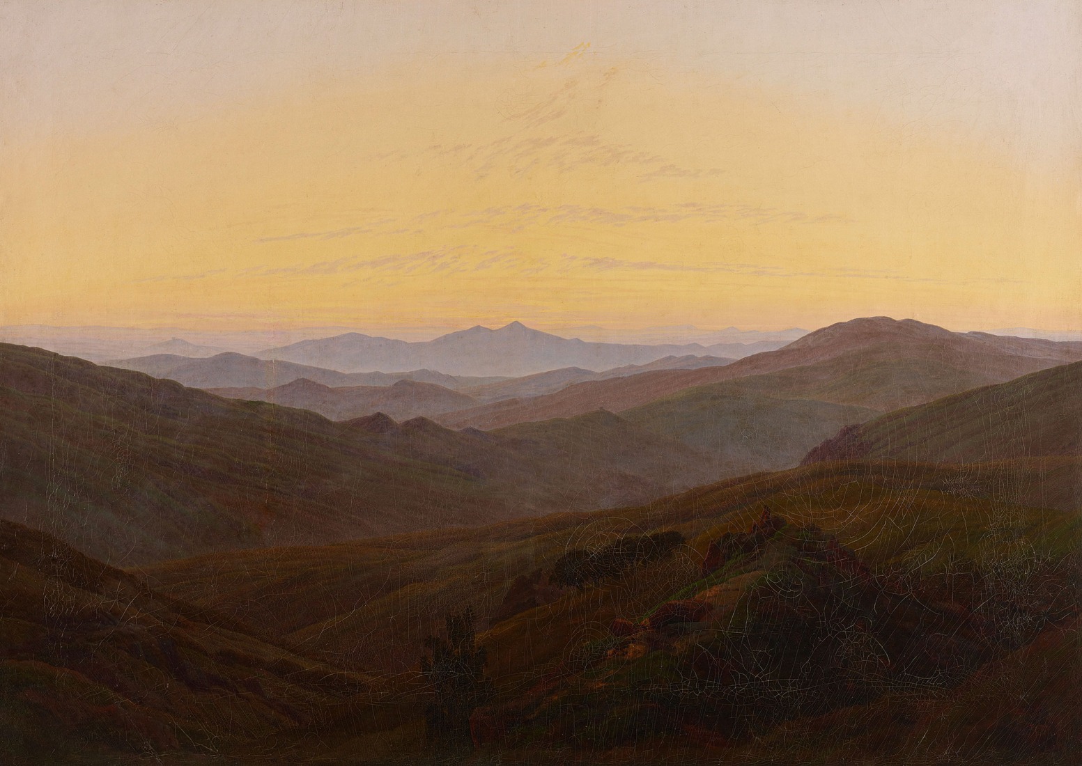 Caspar David Friedrich, Das Riesengebirge / The Giant Mountains, around 1830-1835 Oil on canvas, 72 x 102 cm State Museums in Berlin, National Gallery. Photograph by Andres Kilger.