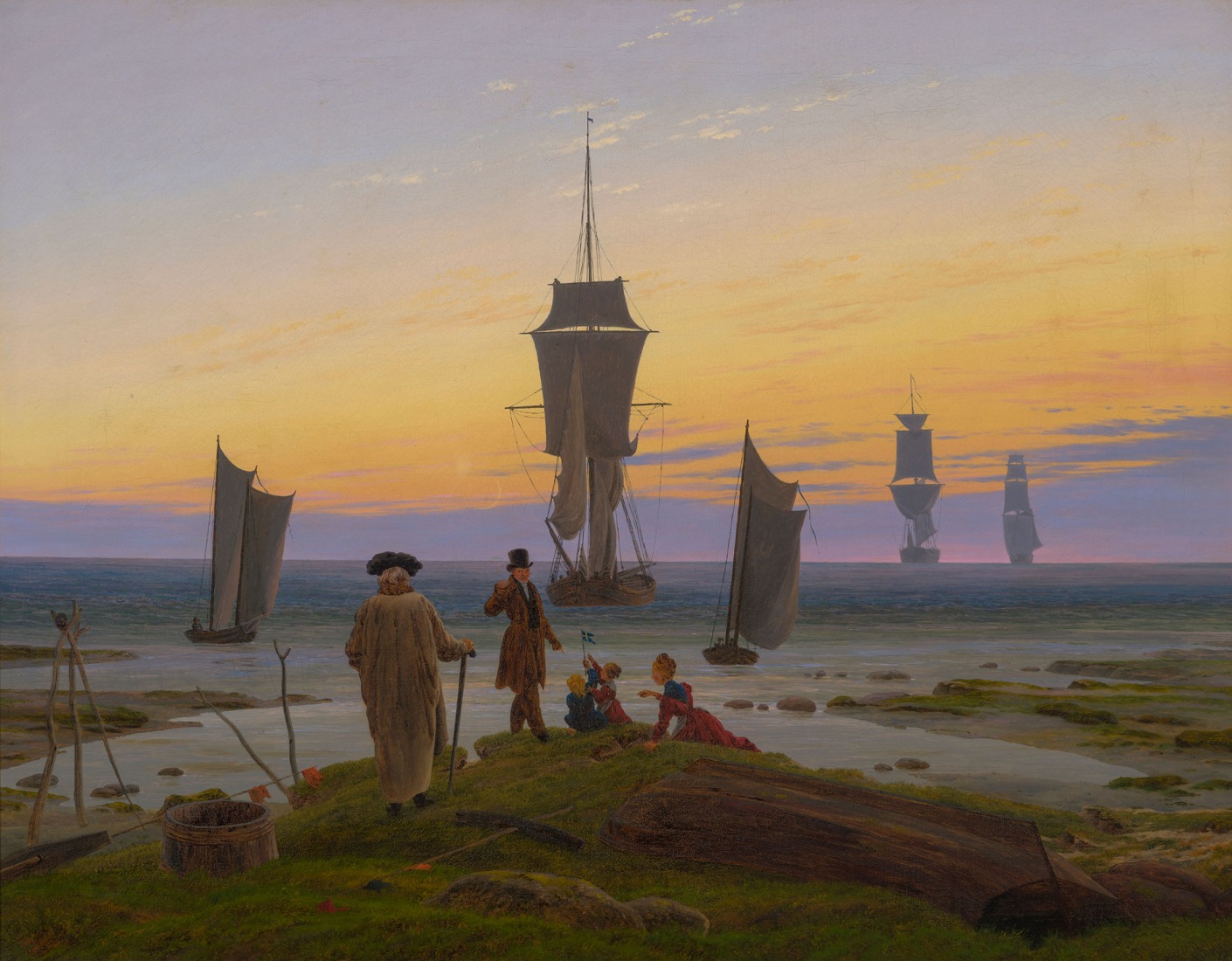 Caspar David Friedrich, Lebensstufen / Stages of Life, around 1834 Oil on canvas, 73 x 94 cm Museum of Fine Arts Leipzig. Photograph by M. Ehritt.