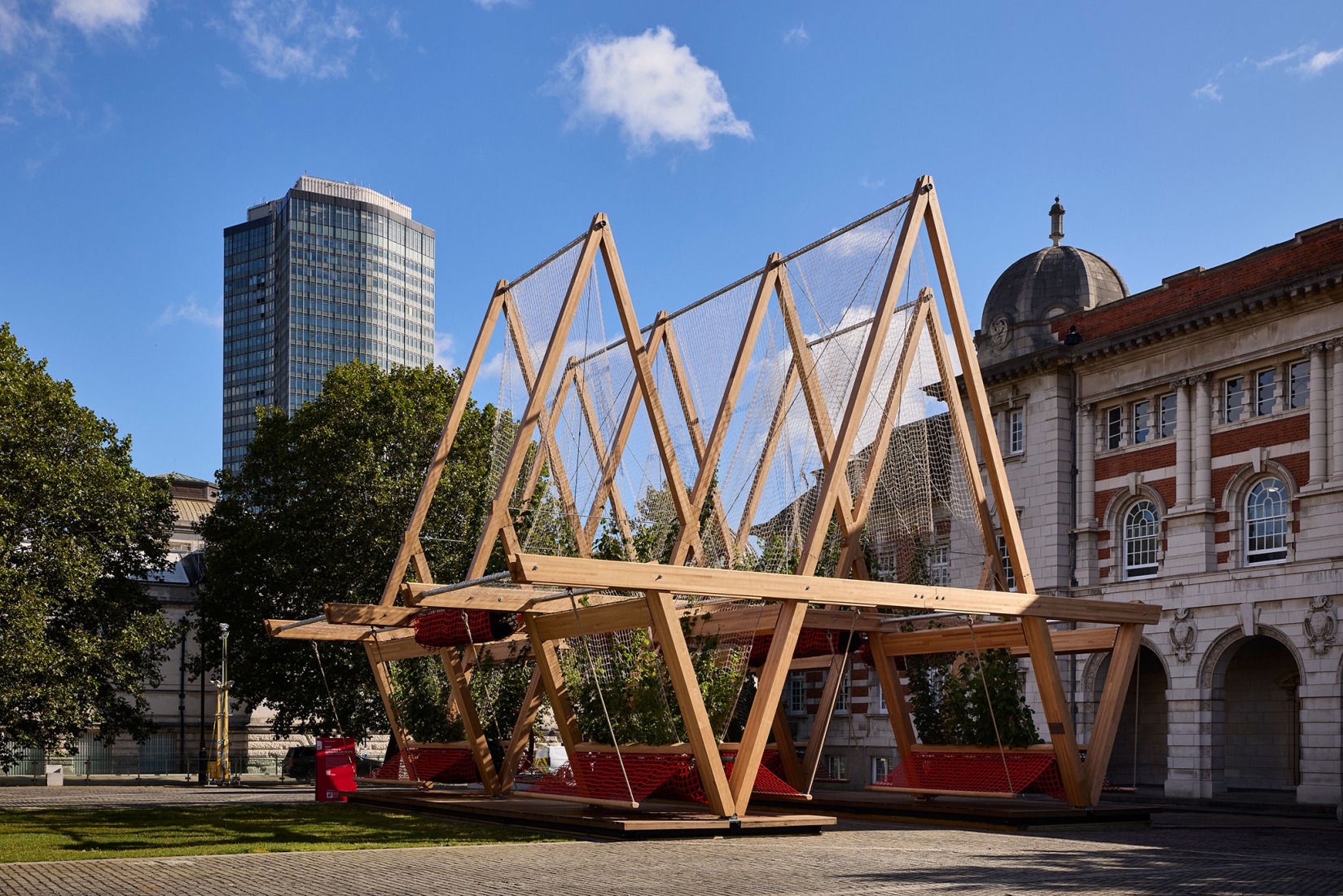 Vert Pavilion, towards a cooler and greener city, by Diez Office. Photograph by Petr Krejci. Vert Pavilion, towards a cooler and greener city, by Diez Office. Photograph by Petr Krejci.
