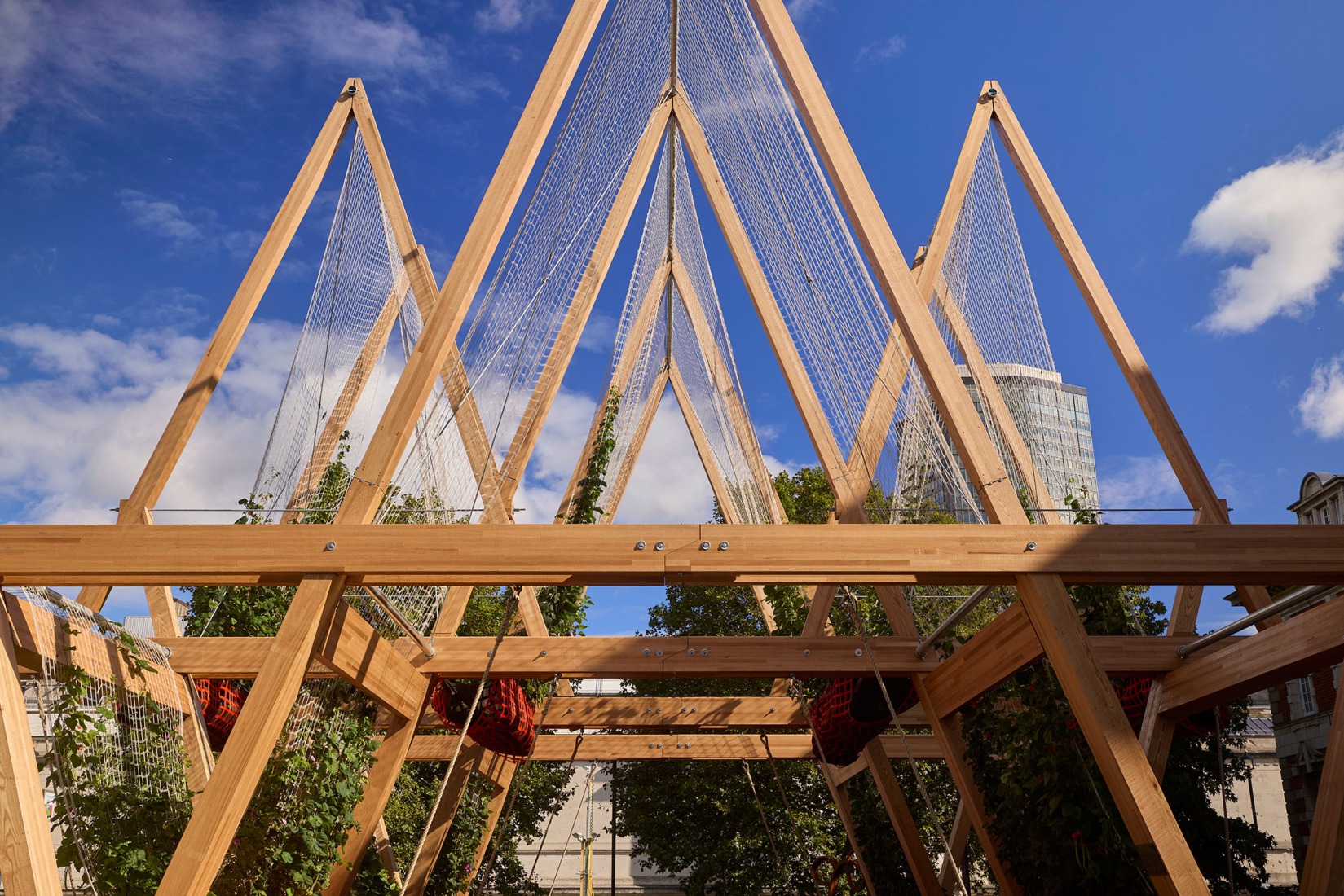 Vert Pavilion, towards a cooler and greener city, by Diez Office. Photograph by Petr Krejci. Vert Pavilion, towards a cooler and greener city, by Diez Office. Photograph by Petr Krejci.