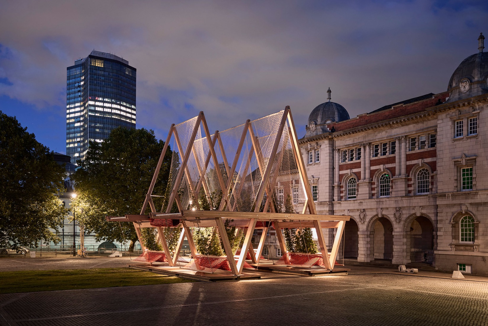Vert Pavilion, towards a cooler and greener city, by Diez Office. Photograph by Petr Krejci. Vert Pavilion, towards a cooler and greener city, by Diez Office. Photograph by Petr Krejci.