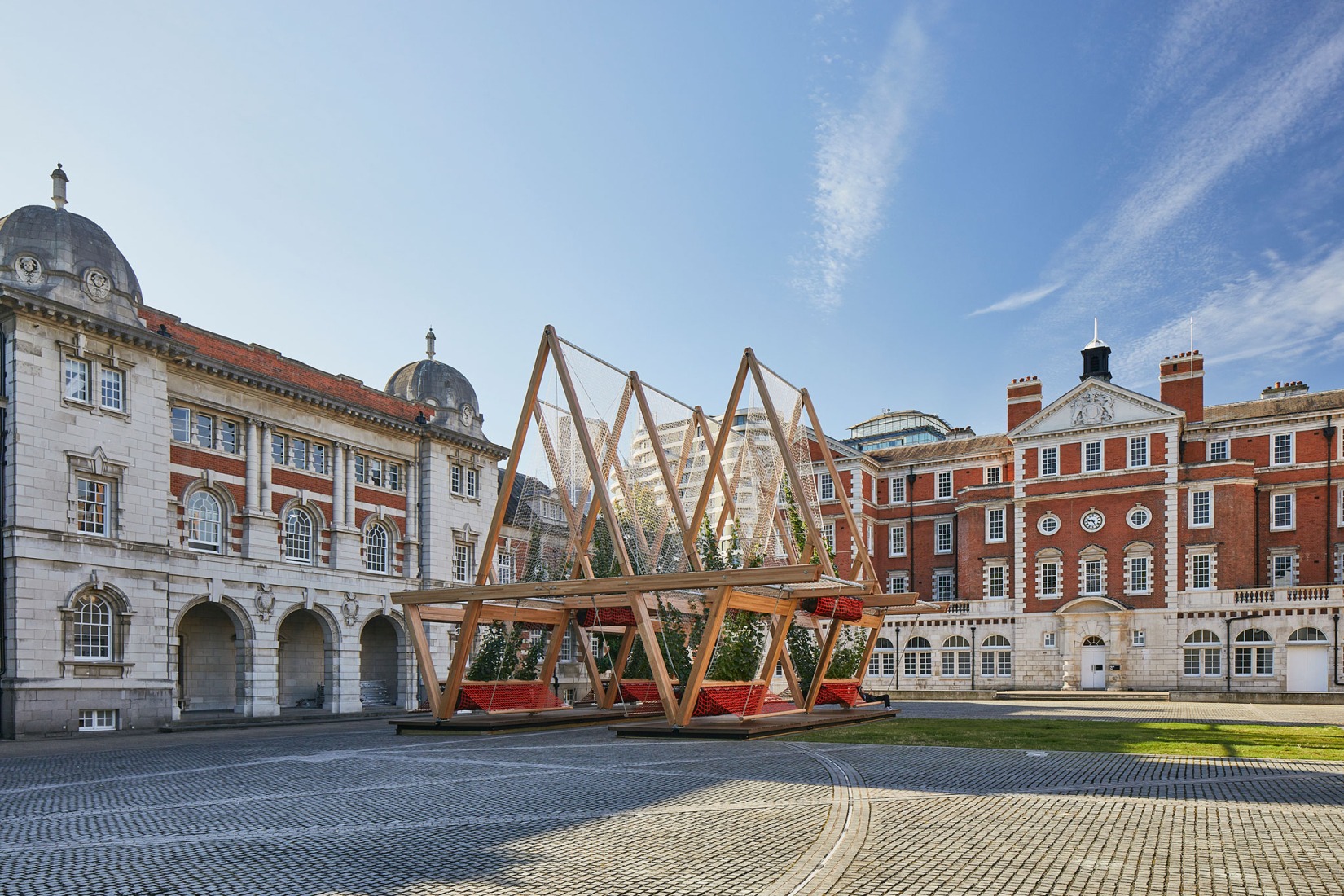 Vert Pavilion, towards a cooler and greener city, by Diez Office. Photograph by Ed Reeve. Vert Pavilion, towards a cooler and greener city, by Diez Office. Photograph by Ed Reeve.