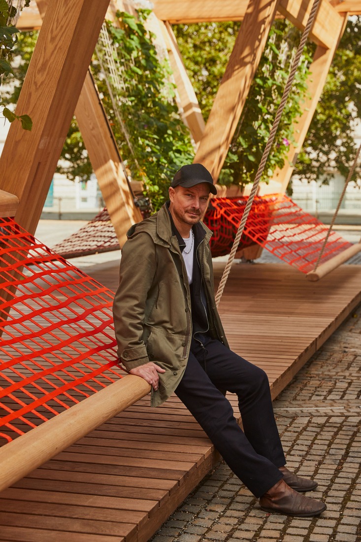 Vert Pavilion, towards a cooler and greener city, by Diez Office. Photograph by Ed Reeve. Vert Pavilion, towards a cooler and greener city, by Diez Office. Photograph by Ed Reeve.