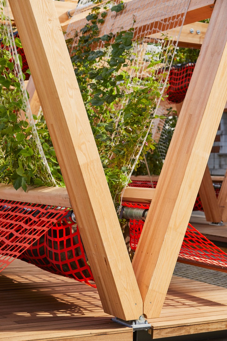 Vert Pavilion, towards a cooler and greener city, by Diez Office. Photograph by Ed Reeve. Vert Pavilion, towards a cooler and greener city, by Diez Office. Photograph by Ed Reeve.