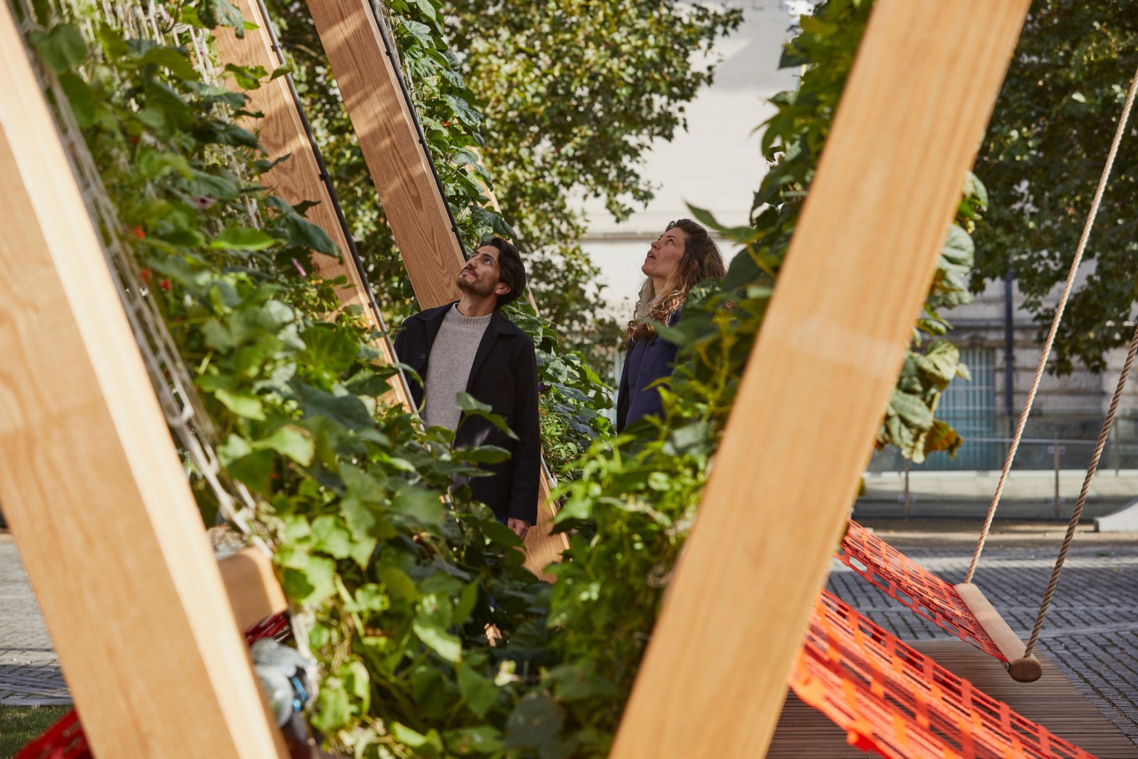 Vert Pavilion, towards a cooler and greener city, by Diez Office. Photograph by Ed Reeve. Vert Pavilion, towards a cooler and greener city, by Diez Office. Photograph by Ed Reeve.