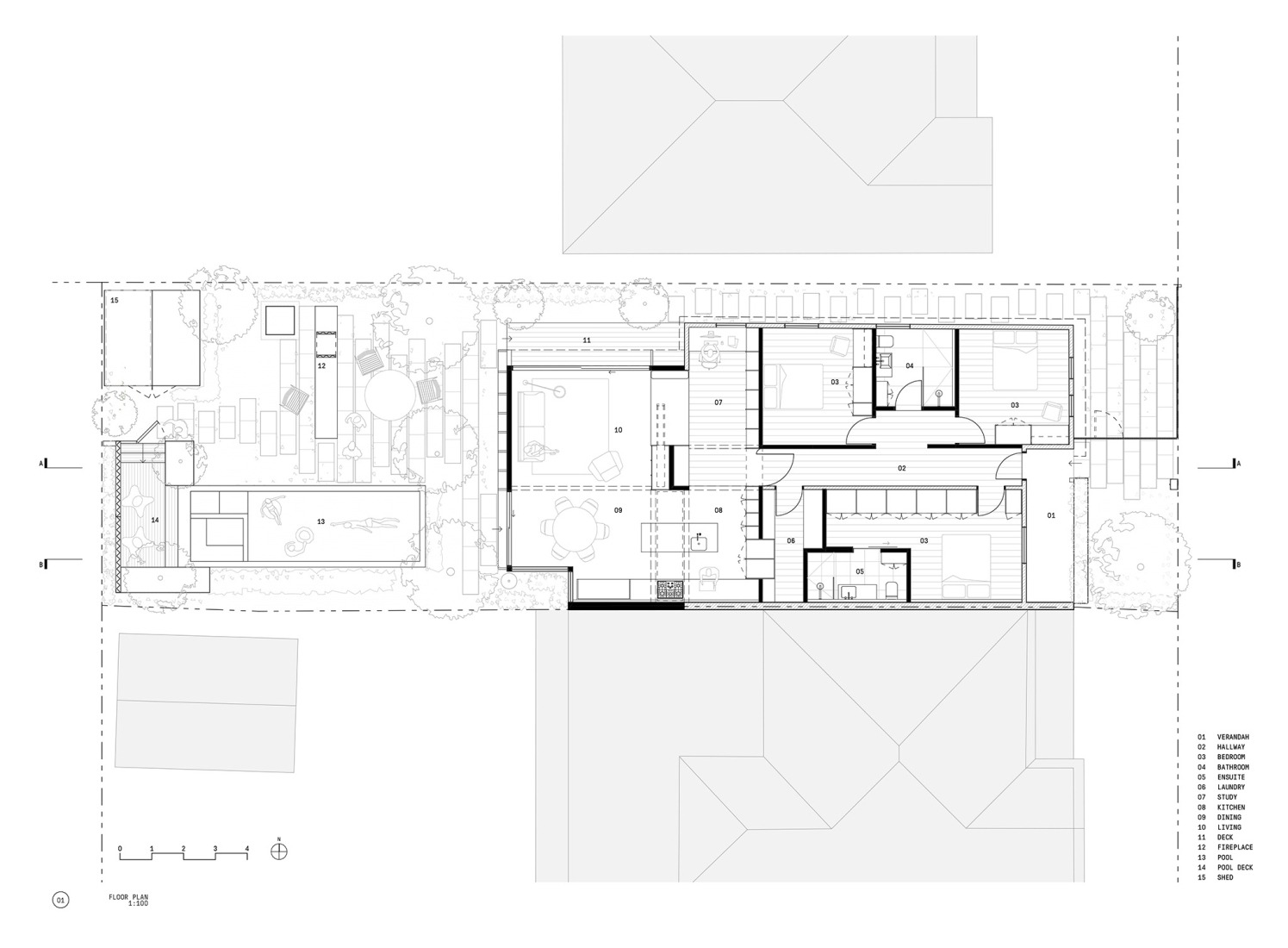 Ground floor plan. House K by Kart Projects. Ground floor plan. House K by Kart Projects.