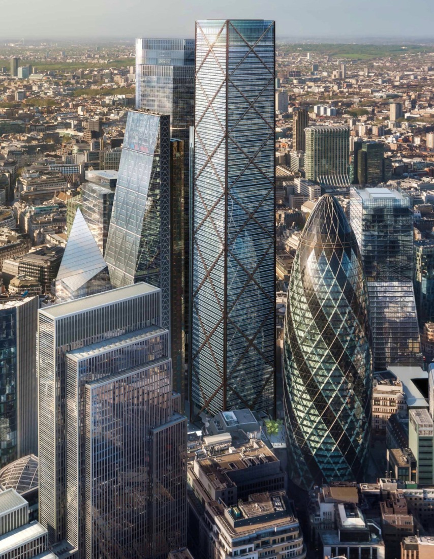 Rendering of 1 Undershaft by Eric Parry Architects. All images: DBOX, courtesy Eric Parry Architects.  Rendering of 1 Undershaft by Eric Parry Architects. All images: DBOX, courtesy Eric Parry Architects.