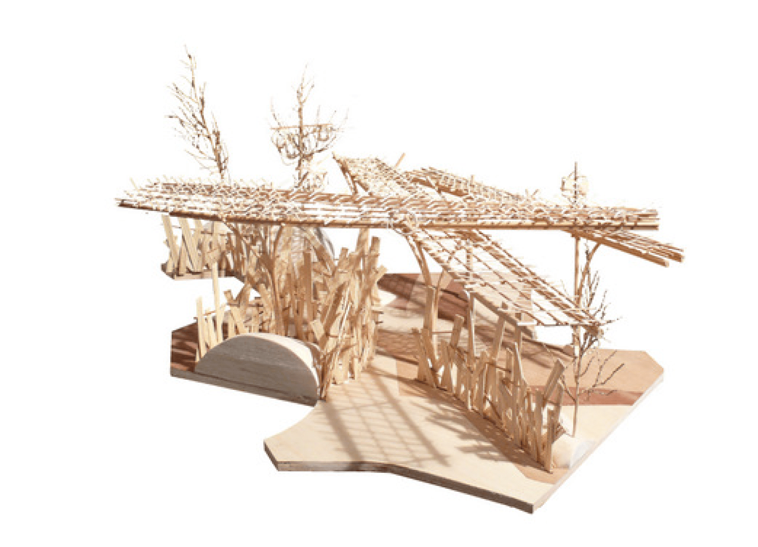 Maqueta.International Horticulture Exhibition Xian 2011 por EMBT.