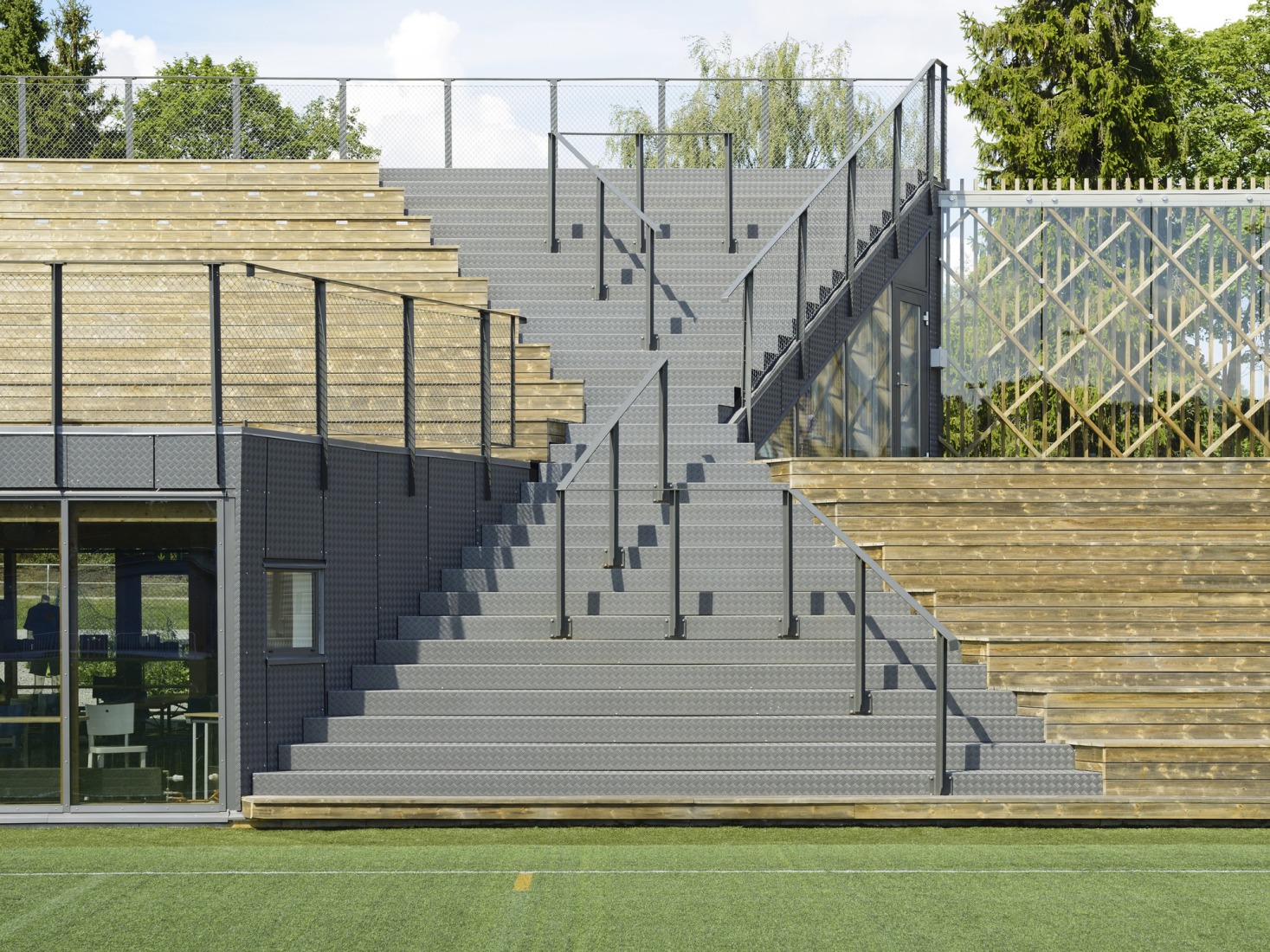 Small Project Prize: Lidingövallen Small Football Stadium (Sweden) / DinellJohansson. Photography © Mikael Olsson. 