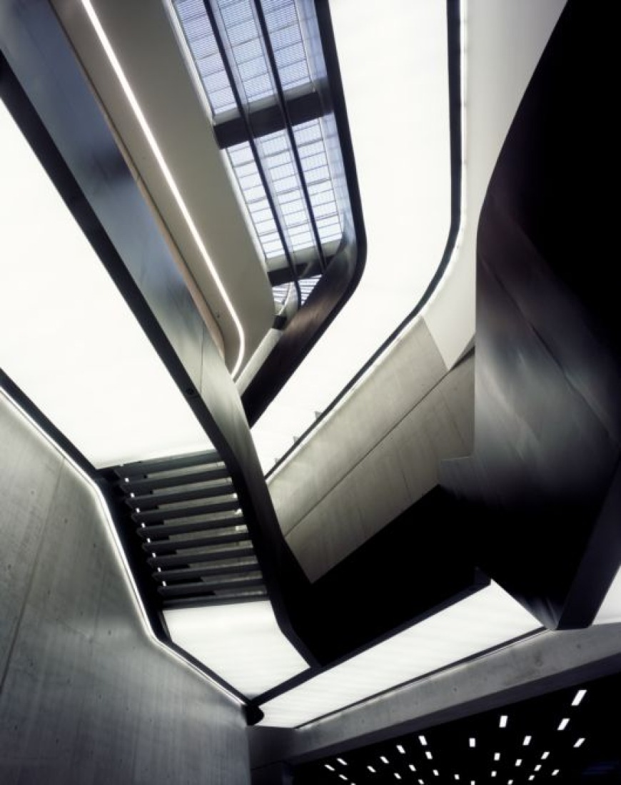 MAXXI - National Museum of the 21st Century Arts(1998–2010), Rome, Italy.Stirling Prize 2010 winner by Zaha Hadid Architects. Photograph © Iwan Baan