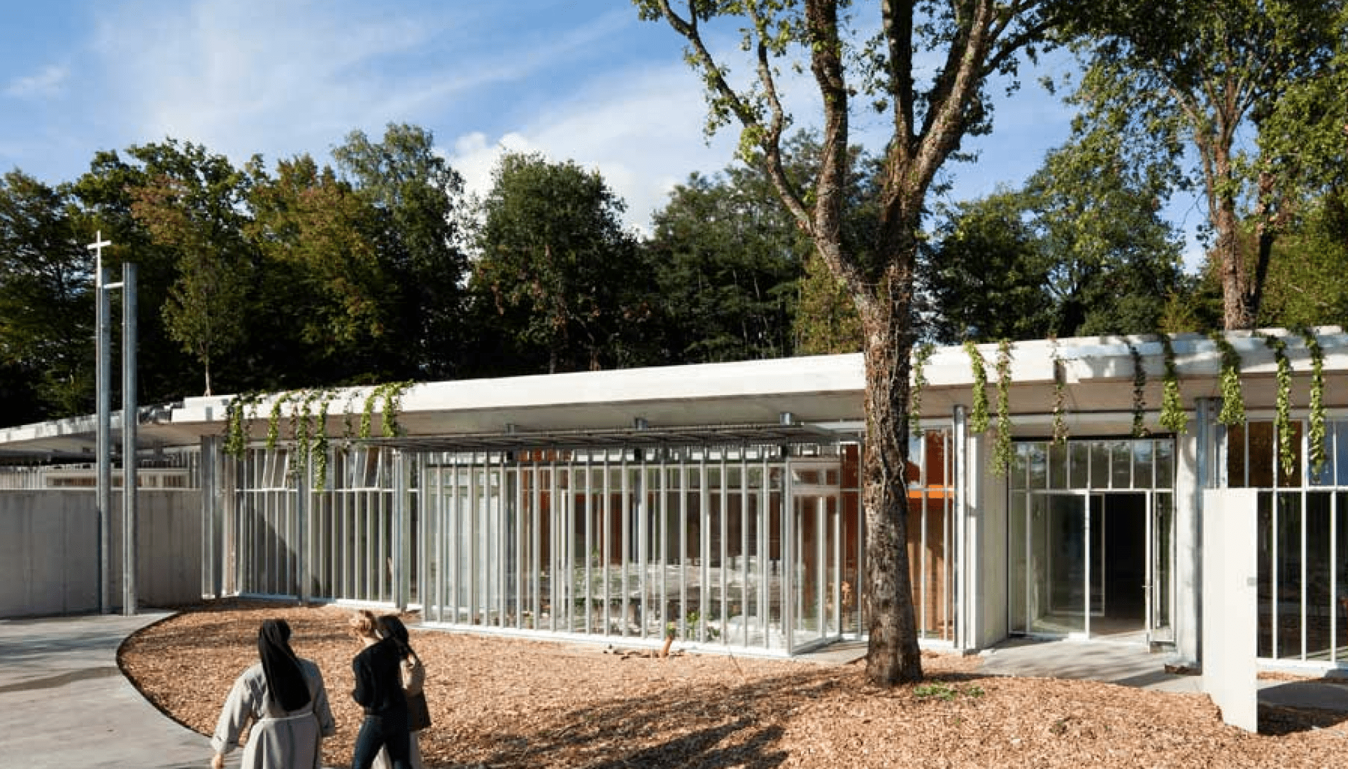 Photo © Michel Denancé. Opening for Renzo Piano's Controversial Expansion at Ronchamp Chapel.