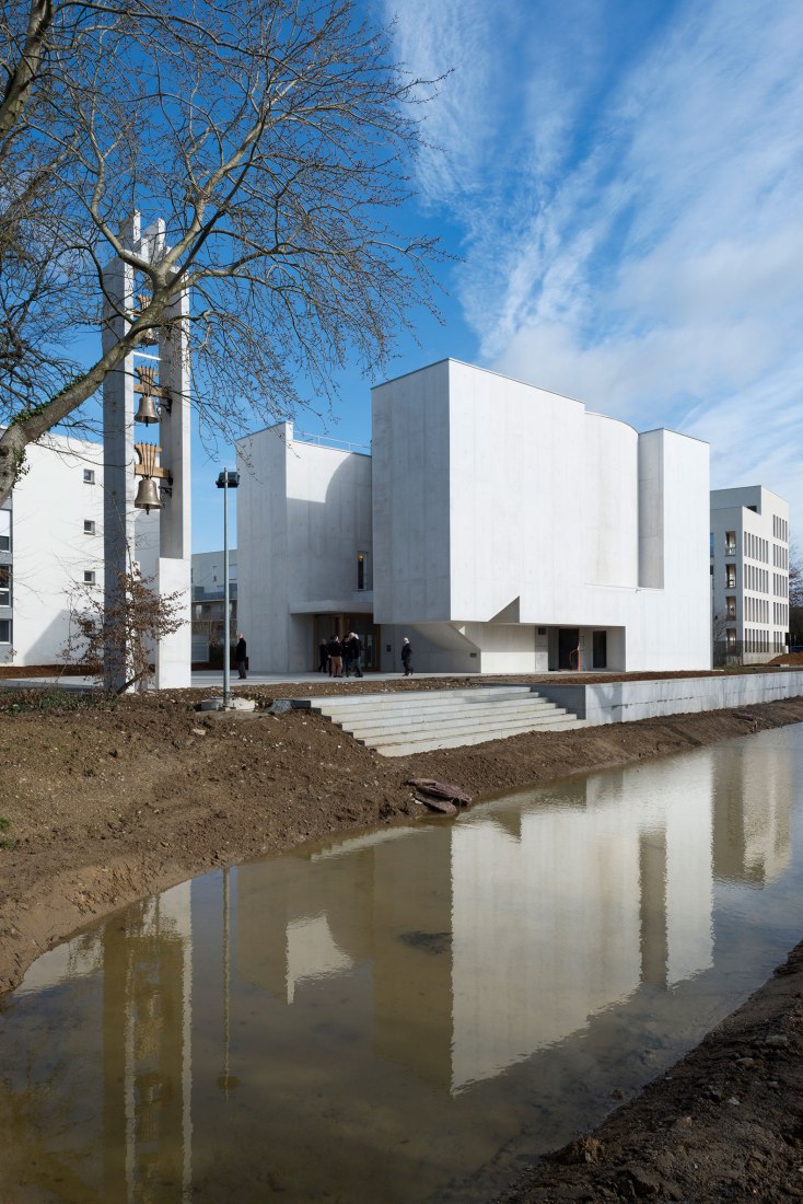 Church in Saint Jacques de la Lande, in Rennes, by Alvaro Siza, inaugurated in February 2018. Image date: 2018. Photograph by © Ana Amado