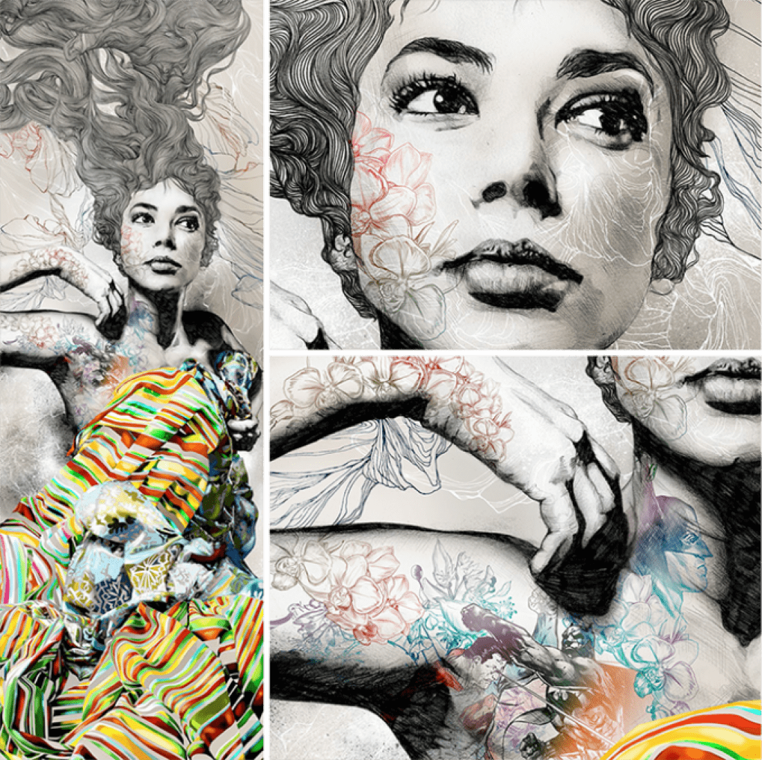 Elena. 61 x 175 cm. Papel Super Alfa 250 grs. Edición limitada. 50 reproducciones. Firmada y numerada a mano. Por Gabriel Moreno. Image © courtesy of ARTFRIDAY.  Elena. 61 x 175 cm. Papel Super Alfa 250 grs. Edición limitada. 50 reproducciones. Firmada y numerada a mano. Por Gabriel Moreno. Image © courtesy of ARTFRIDAY.